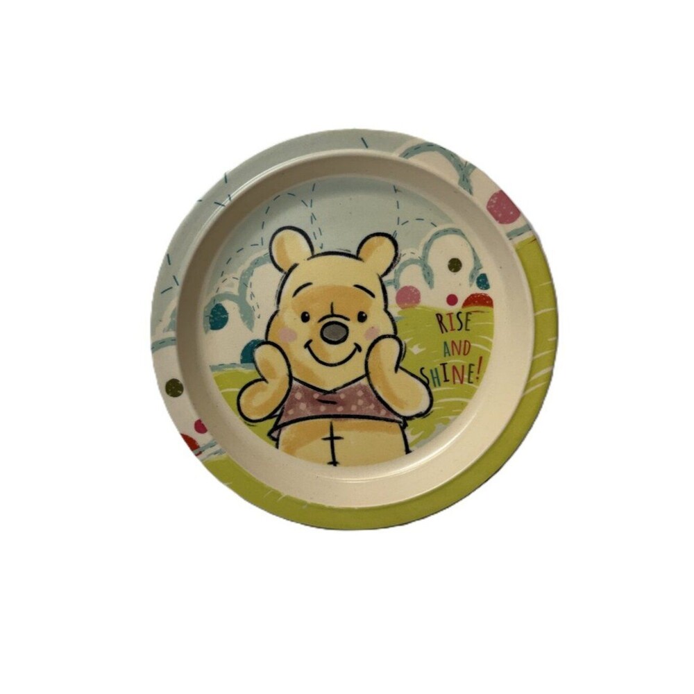 Disney Winnie the Pooh eco style toddler plate 8 inch